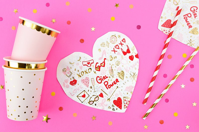 Servetten Hartjes 16cm 20st van Partydeco koop je bij Partywinkel