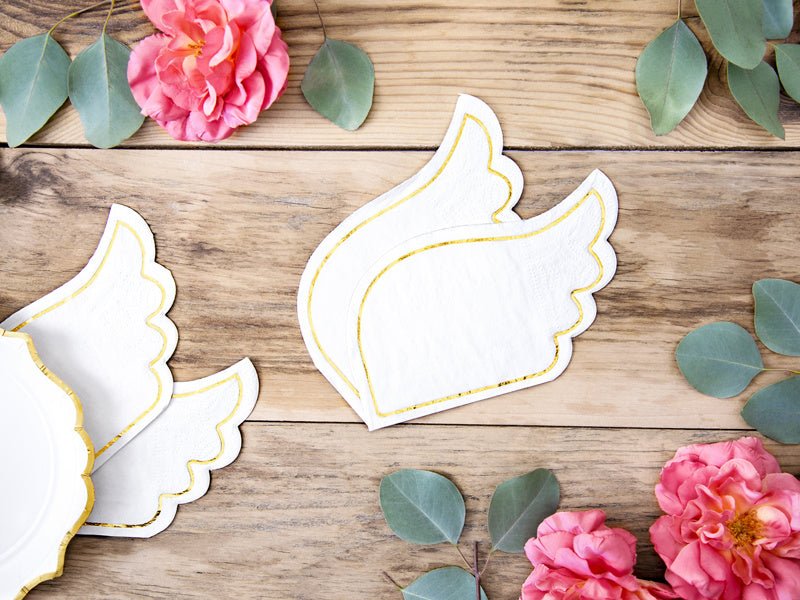 Servetten Vleugels 16cm 20st van Partydeco koop je bij Partywinkel
