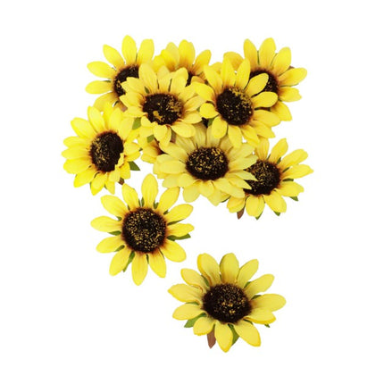 Zonnebloemen Decoratie 8cm 12st