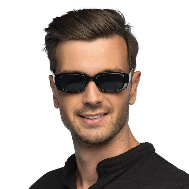 Set 2 Partybrillen Techno (zwart en roze) van Boland koop je bij Partywinkel