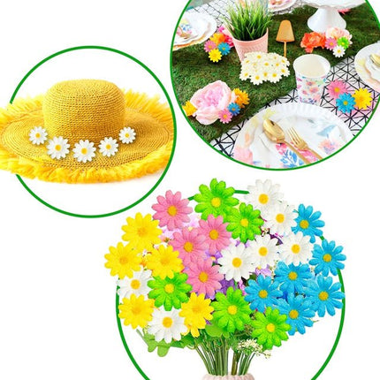 Set Van 20 Decoratieve Gele Bloemen van Widmann koop je bij Partywinkel