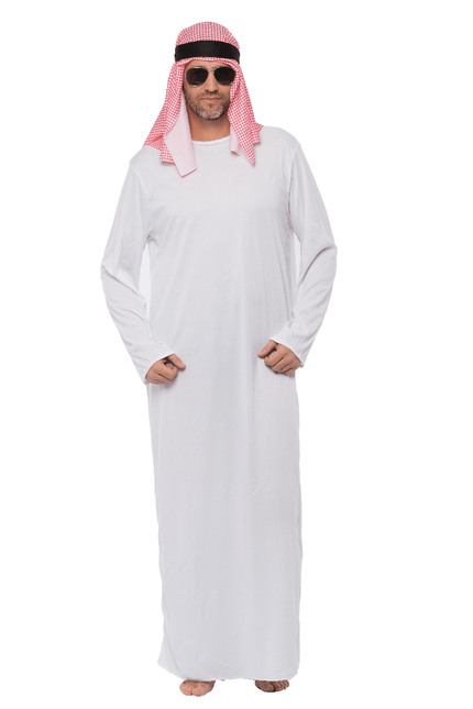Sheikh Kostuum Wit van Partychimp koop je bij Partywinkel