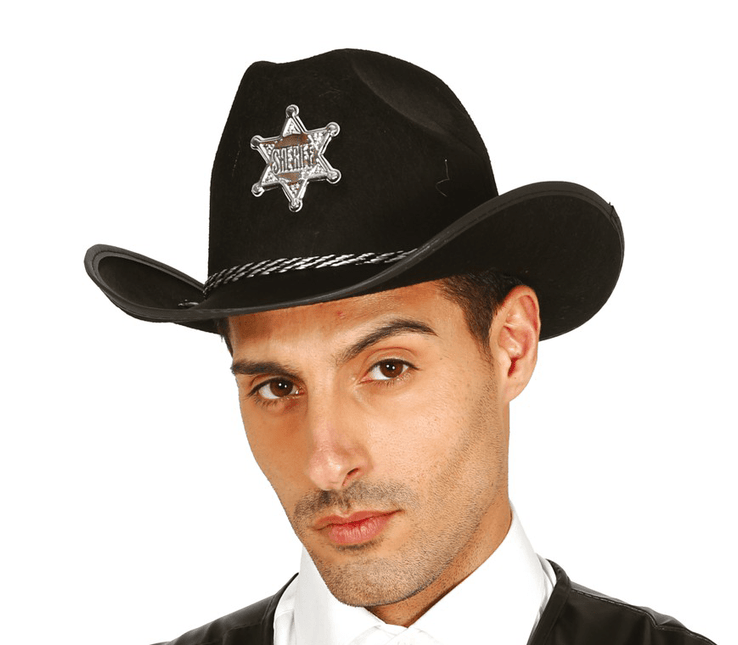 Sheriff Hoed Zwart van Fiestas Guirca koop je bij Partywinkel