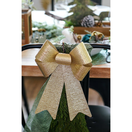 Guld rosett Glitter ränder 38cm