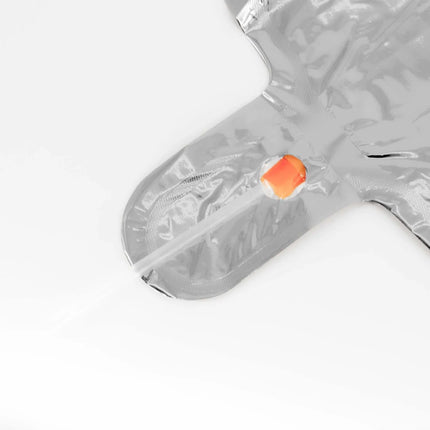 0 år, siffra, ballong, silver, tom, 85 cm