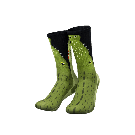 Roliga strumpor med krokodil