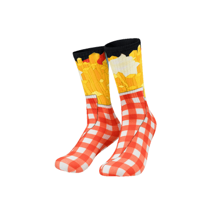 Roliga strumpor med pommes frites