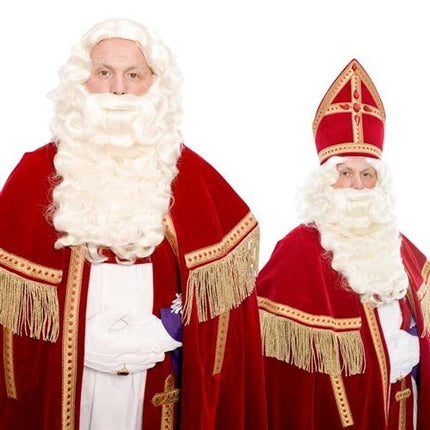 Sinterklaas Baard P Kanekalon van Haza Witbaard koop je bij Partywinkel