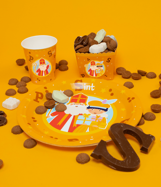 Sinterklaas Bakjes 8cm 6st van Paper Dreams koop je bij Partywinkel