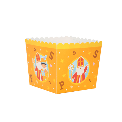 Sinterklaas Bakjes 8cm 6st van Paper Dreams koop je bij Partywinkel