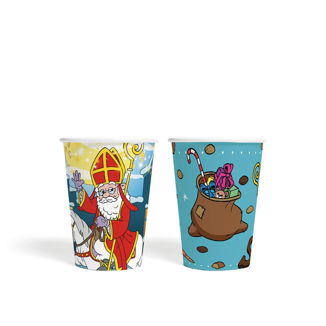 Sinterklaas Bekers 210ml 8st van WeFiesta koop je bij Partywinkel