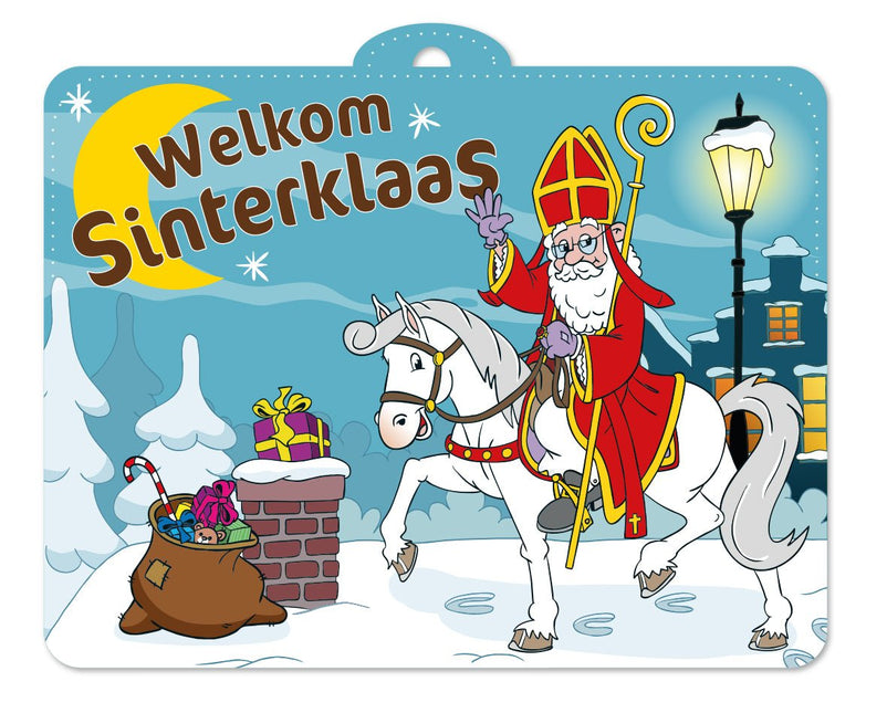Sinterklaas Deurbord 40cm van WeFiesta koop je bij Partywinkel