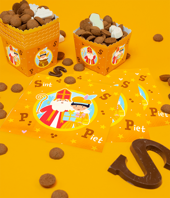 Sinterklaas Servetten 16cm 16st van Paper Dreams koop je bij Partywinkel