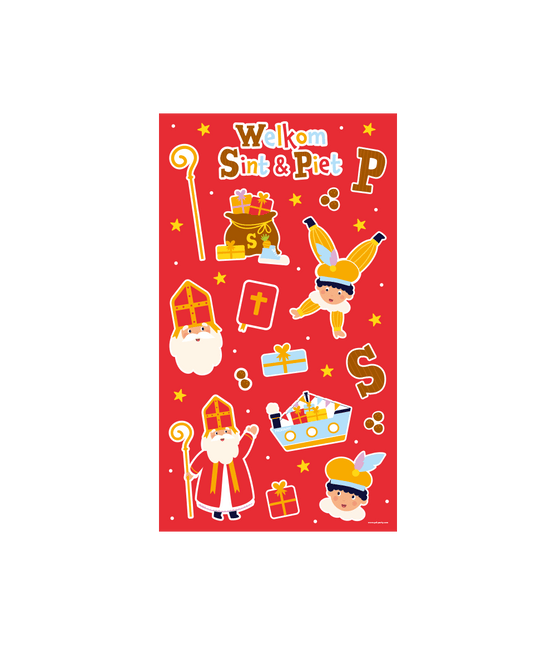 Sinterklaas Stickervellen 4st van Paper Dreams koop je bij Partywinkel