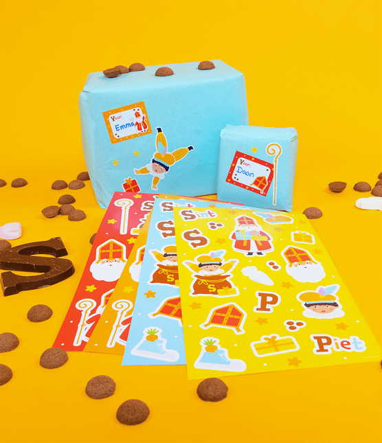 Sinterklaas Stickervellen 4st van Paper Dreams koop je bij Partywinkel