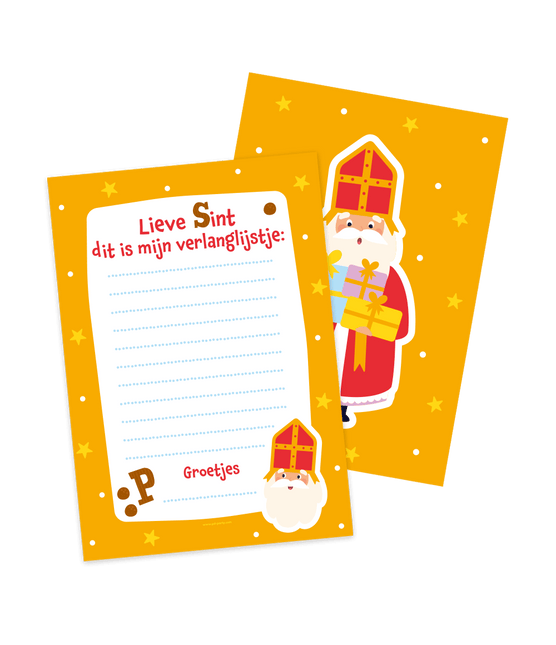 Sinterklaas Verlanglijstjes 16cm 6st van Paper Dreams koop je bij Partywinkel