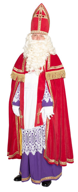 Sinterklaaspak Compleet Fluweel 4 delig van Haza Witbaard koop je bij Partywinkel