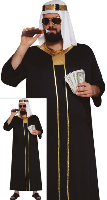 Sjeik Kostuum Zwart Heren van Fiestas Guirca koop je bij Partywinkel