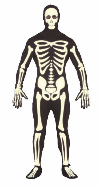 Skelet Halloween Kostuum Heren Zwart L van Fiestas Guirca koop je bij Partywinkel