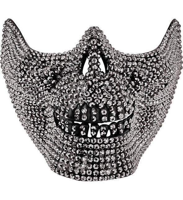 Skelet Masker Zwart Strass van Widmann koop je bij Partywinkel