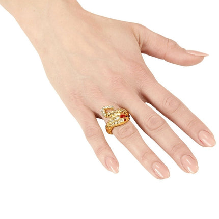 Slang Ring Goud van Widmann koop je bij Partywinkel