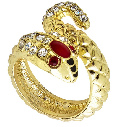 Slang Ring Goud van Widmann koop je bij Partywinkel