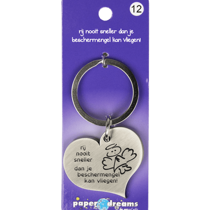 Sleutelhanger Beschermengel 10cm van Paper Dreams koop je bij Partywinkel