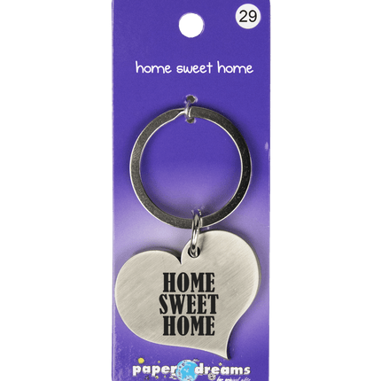 Sleutelhanger Home Sweet Home 10cm van Paper Dreams koop je bij Partywinkel