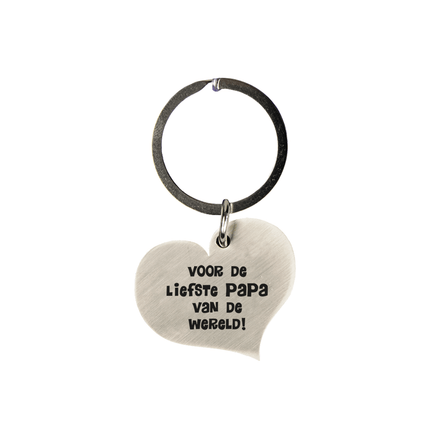 Sleutelhanger Papa 10cm van Paper Dreams koop je bij Partywinkel