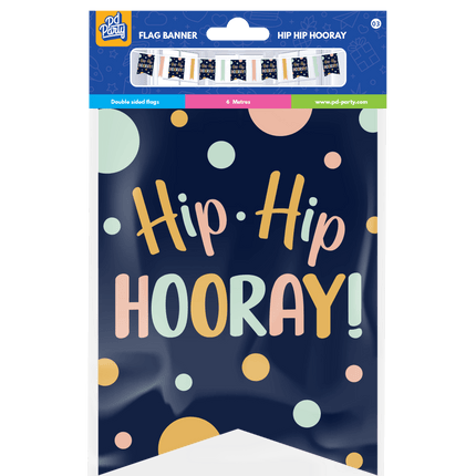 Slinger Hip Hip Hooray 6m van Paper Dreams koop je bij Partywinkel