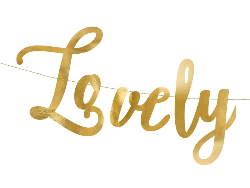 Slinger Lovely Swan Goud 64cm van Partydeco koop je bij Partywinkel