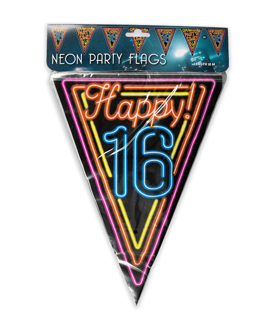 Slingers 16 Jaar Neon 10m van Paper Dreams koop je bij Partywinkel