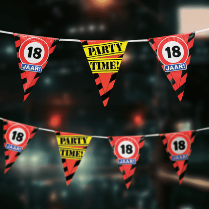 Slingers 21 jaar Verkeersbord 10m van Paper Dreams koop je bij Partywinkel