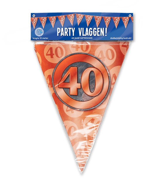 Slingers 40 Jaar Getrouwd 10m van Paper Dreams koop je bij Partywinkel
