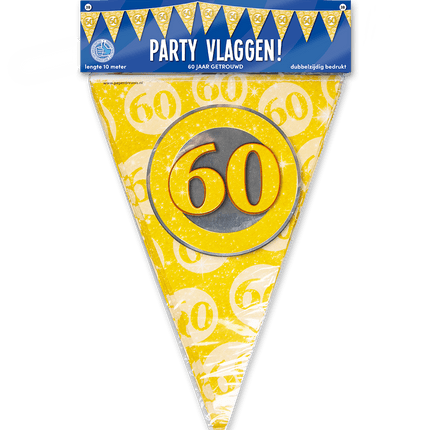 Slingers 60 Jaar Getrouwd 10m van Paper Dreams koop je bij Partywinkel