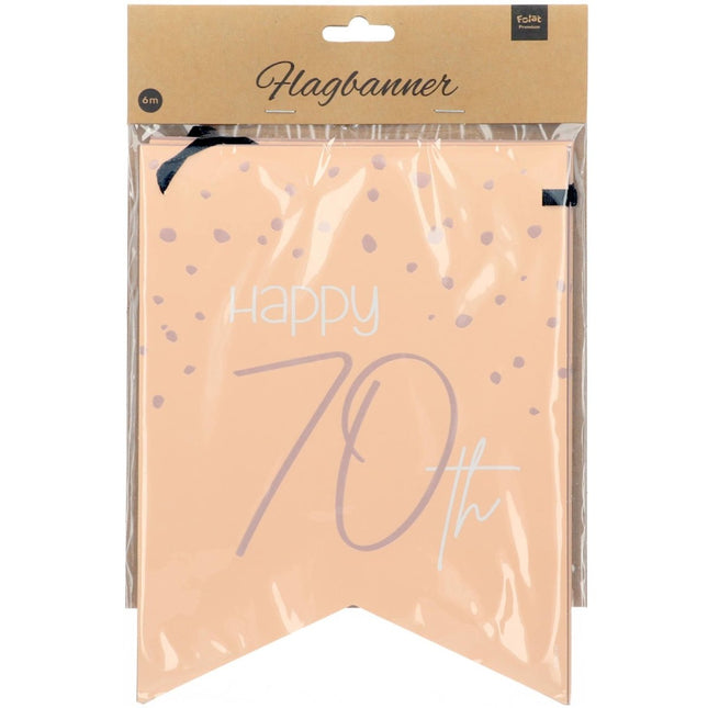 Slingers 70 Jaar Rose Goud 6m van Folat koop je bij Partywinkel