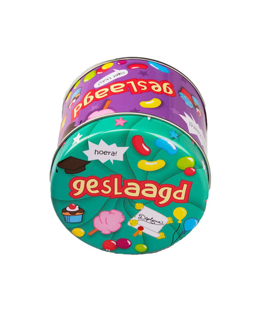 Snoepblik Geslaagd School 9cm van Paper Dreams koop je bij Partywinkel