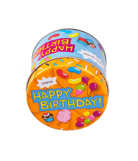 Snoepblik Happy Birthday 9cm van Paper Dreams koop je bij Partywinkel