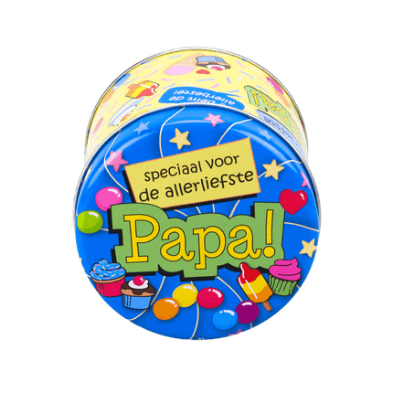 Snoepblik Papa 9cm van Paper Dreams koop je bij Partywinkel