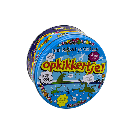 Snoeptrommel Opkikkertje 14cm van Paper Dreams koop je bij Partywinkel