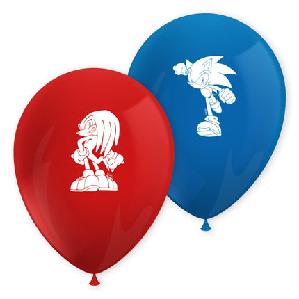 Sonic Ballonnen 28cm 8st van Procos koop je bij Partywinkel
