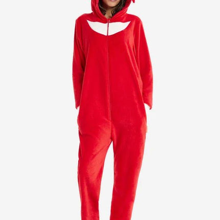 Sonic the Hedgehog Knuckles Onesie Unisex Rood van OppoSuits koop je bij Partywinkel