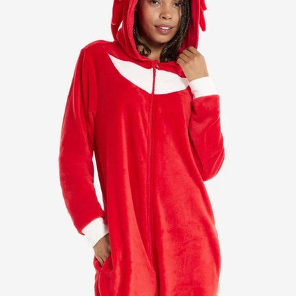 Sonic the Hedgehog Knuckles Onesie Unisex Rood van OppoSuits koop je bij Partywinkel