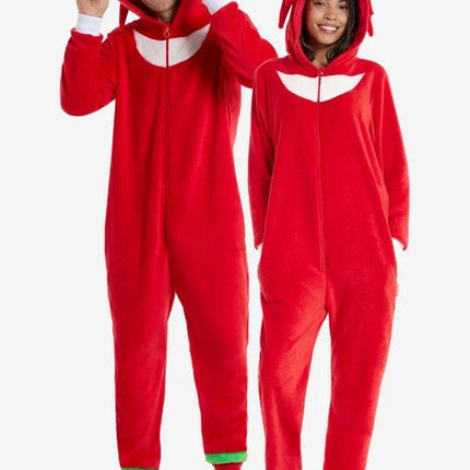 Sonic the Hedgehog Knuckles Onesie Unisex Rood van OppoSuits koop je bij Partywinkel