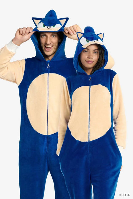 Sonic the Hedgehog Onesie Unisex Blauw van OppoSuits koop je bij Partywinkel