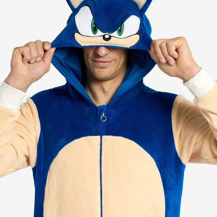 Sonic the Hedgehog Onesie Unisex Blauw van OppoSuits koop je bij Partywinkel