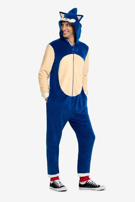 Sonic the Hedgehog Onesie Unisex Blauw van OppoSuits koop je bij Partywinkel