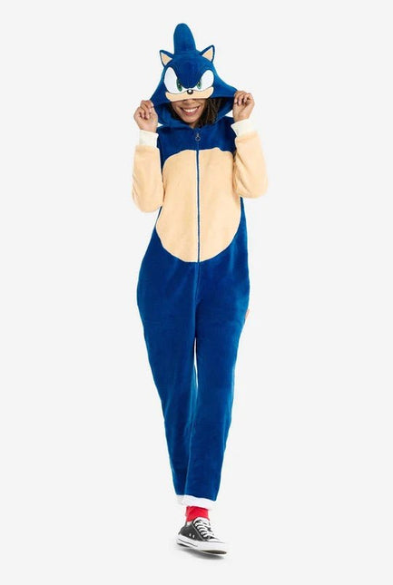Sonic the Hedgehog Onesie Unisex Blauw van OppoSuits koop je bij Partywinkel