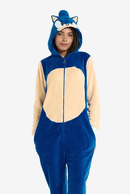 Sonic the Hedgehog Onesie Unisex Blauw van OppoSuits koop je bij Partywinkel