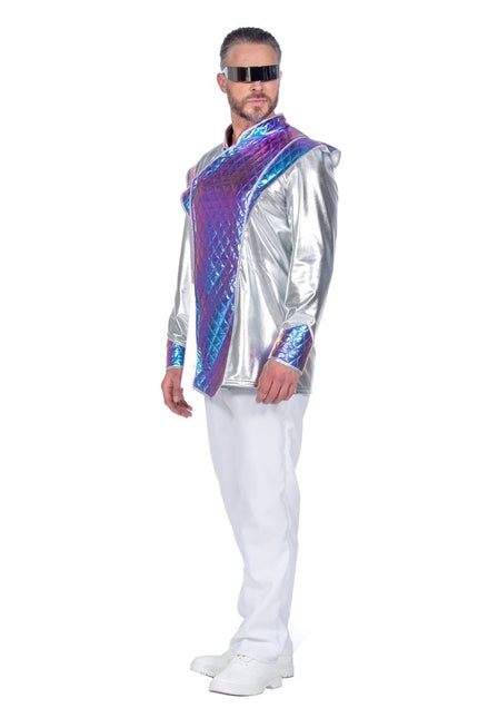 Space Jas Heren Metallic van Wilbers & Wilbers koop je bij Partywinkel